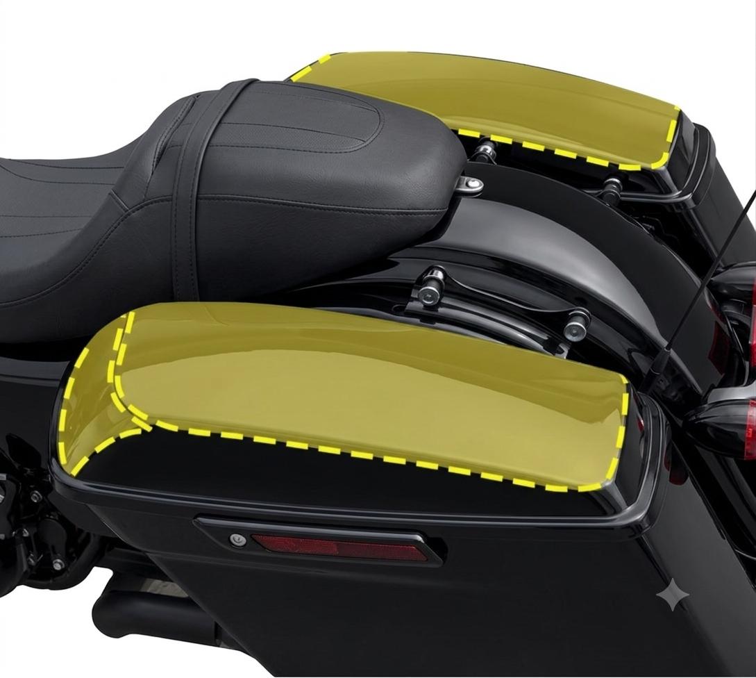 Protezione PPF Antisasso per Coperchi Borse Harley Davidson Touring dal 2024 in poi